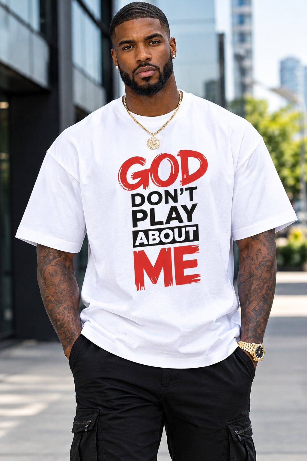 God Don't Play About Me Men Top