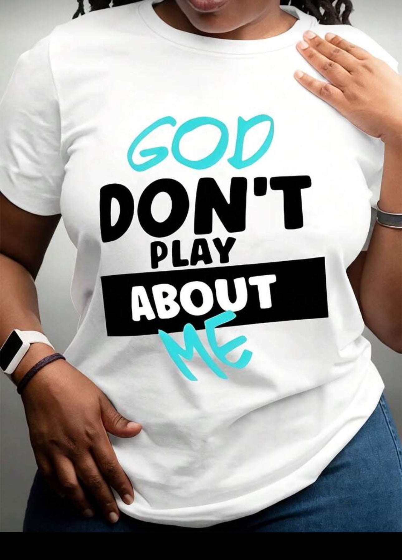 Nikkispice favorite trending quote "God Don't Play About me" Top