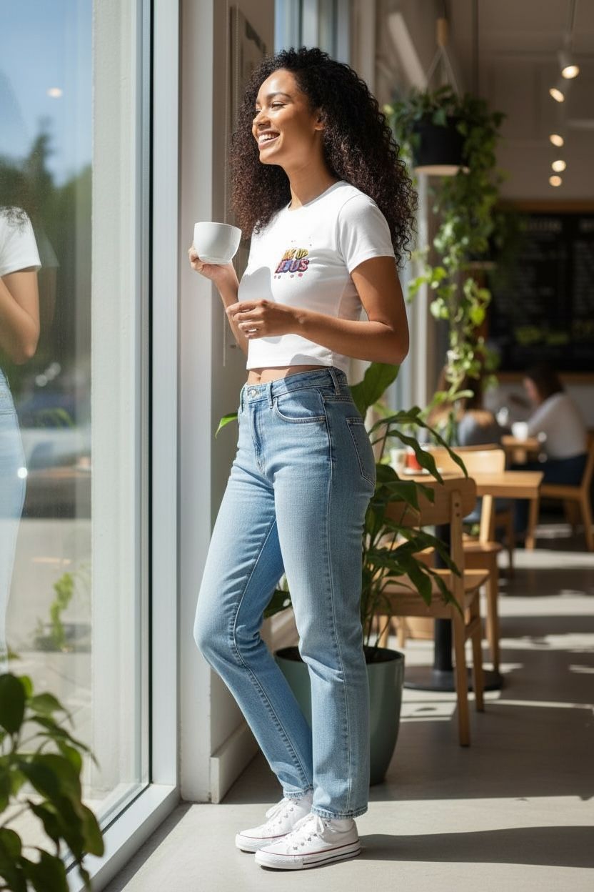 Big Up Jesus crop top