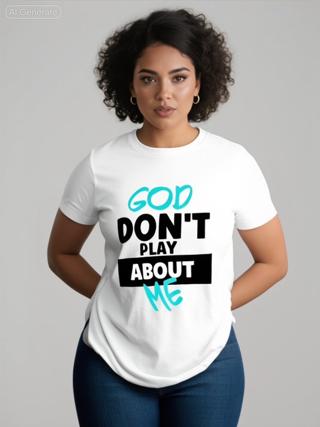 Nikkispice favorite trending quote "God Don't Play About me" Top